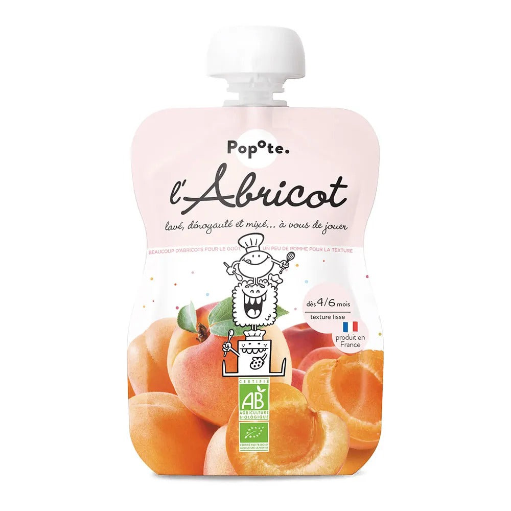 Organic Apricot Puree (120g) by Popote