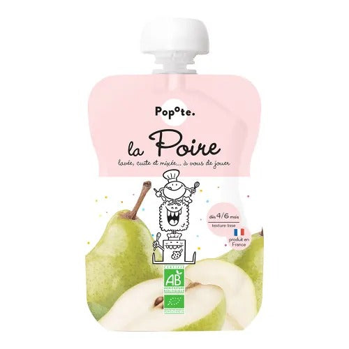 Organic Pear Puree (120g) by Popote