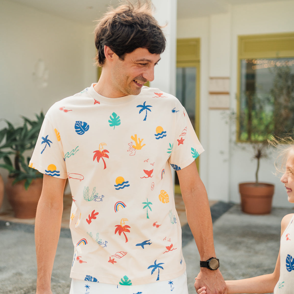 Resort Series - Adult Boxy Tee in Paradise Print (Unisex) by Le Petit Society — image 10