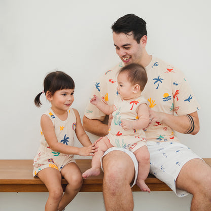 Resort Series - Adult Boxy Tee in Paradise Print (Unisex) by Le Petit Society — image 5