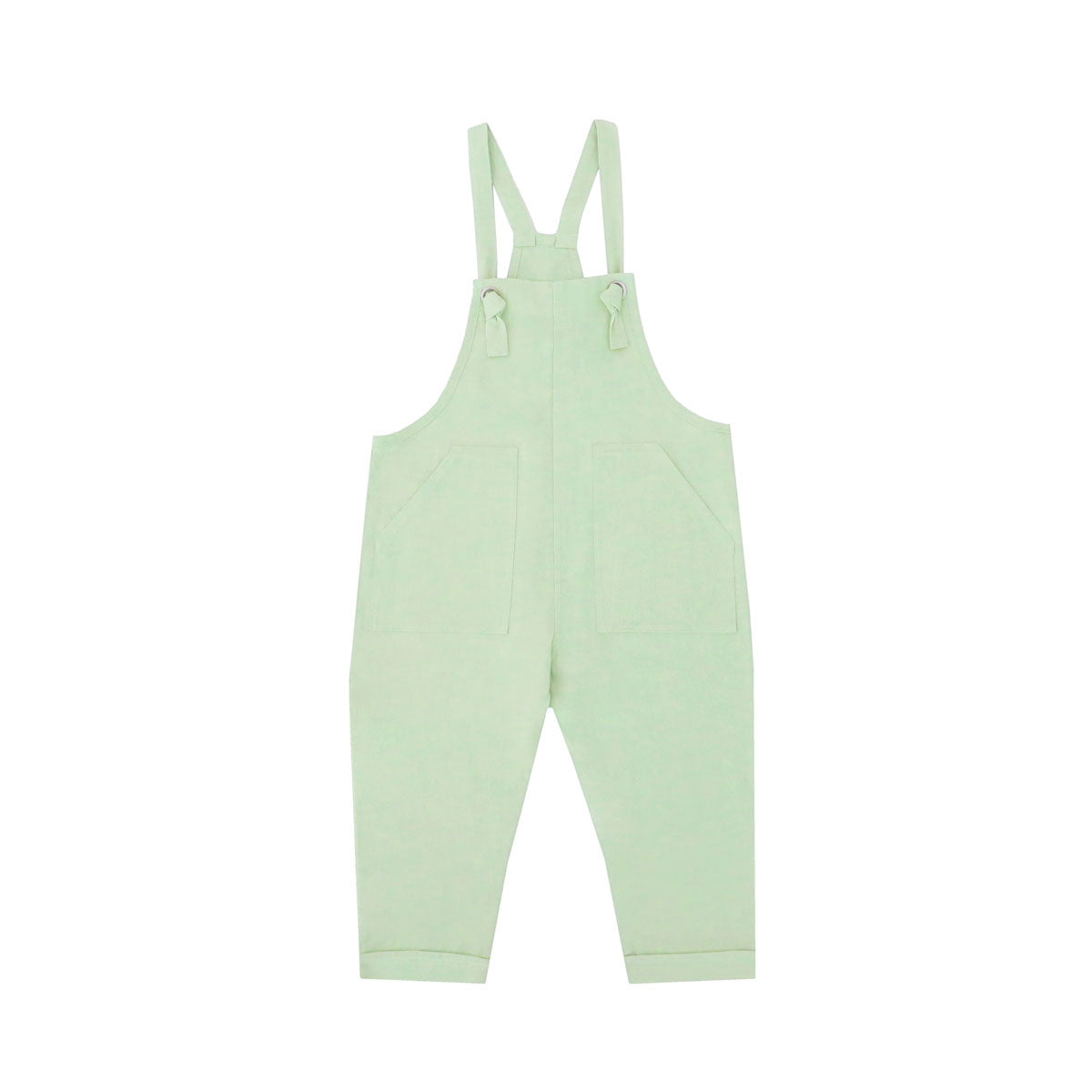 Mama & Mini in Pastel Green Kids Long Overalls by Le Petit Society — image 6