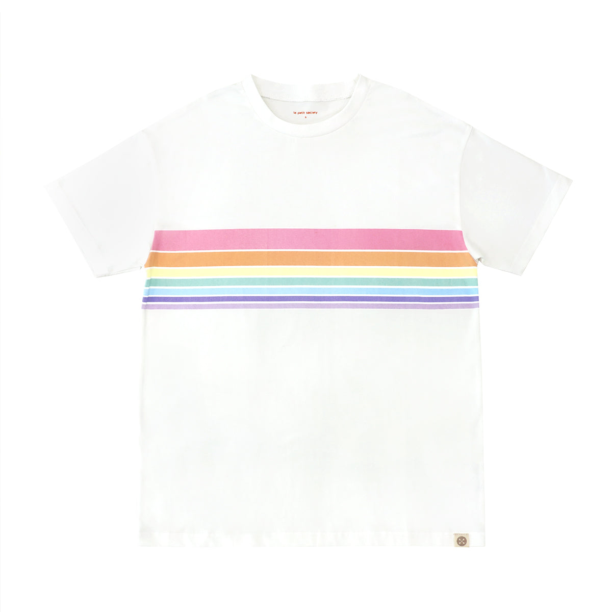 Rainbow Series - Adult Boxy Tee in Pastel by Le Petit Society — image 2