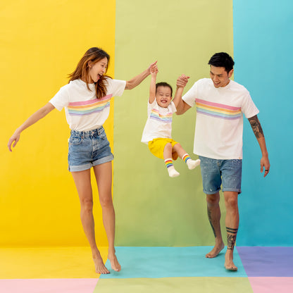 Rainbow Series - Kids Boxy Tee in Pastel by Le Petit Society — image 8