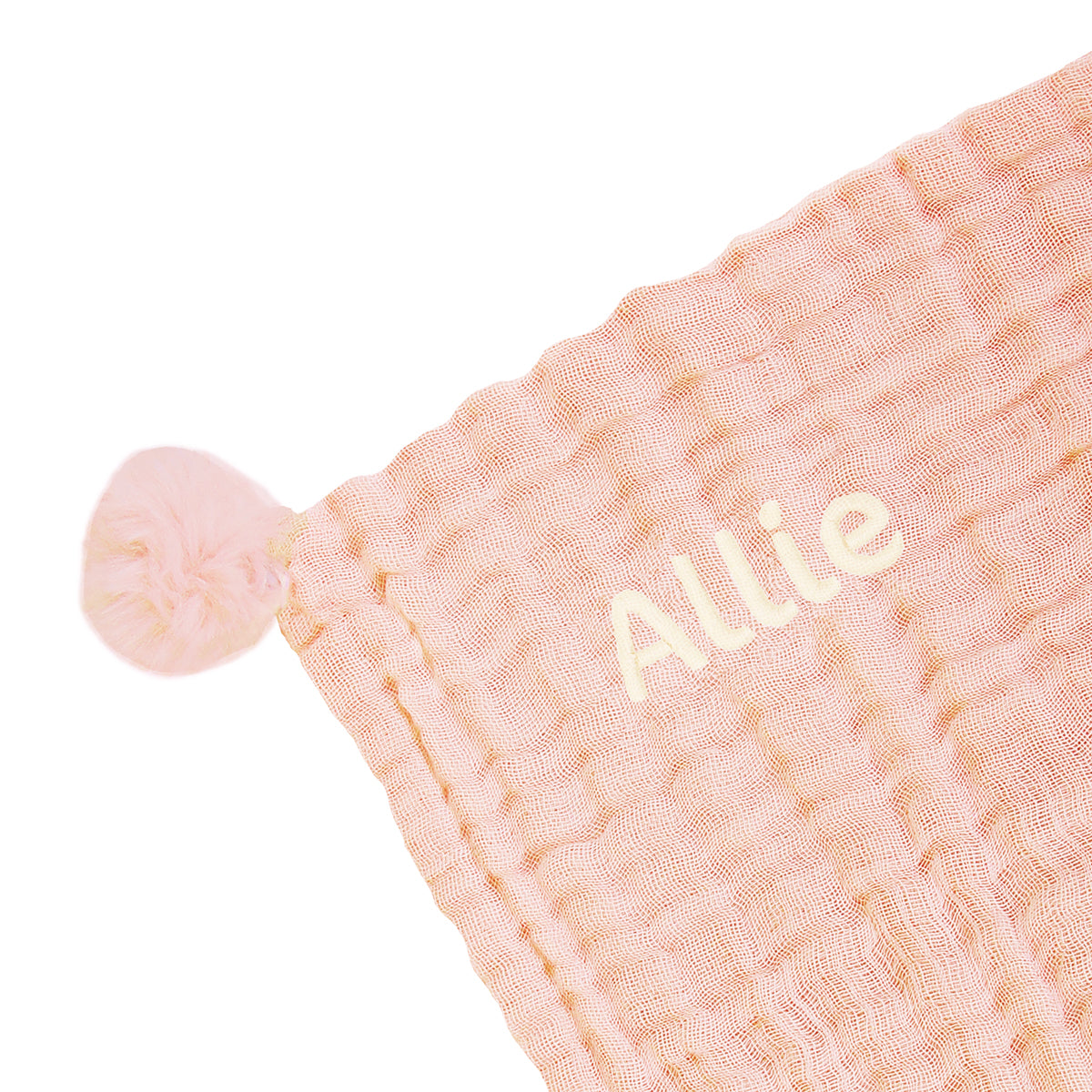 Keepsake Kids/Adult Single Blanket in Peach by Le Petit Society — image 2