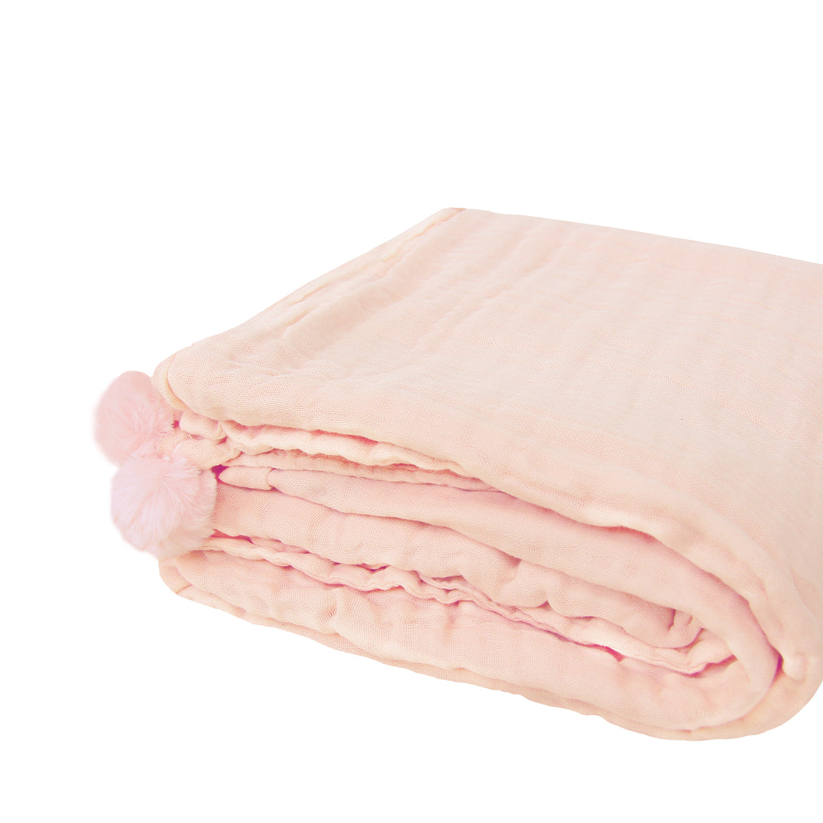 Keepsake Kids/Adult Single Blanket in Peach by Le Petit Society — image 3
