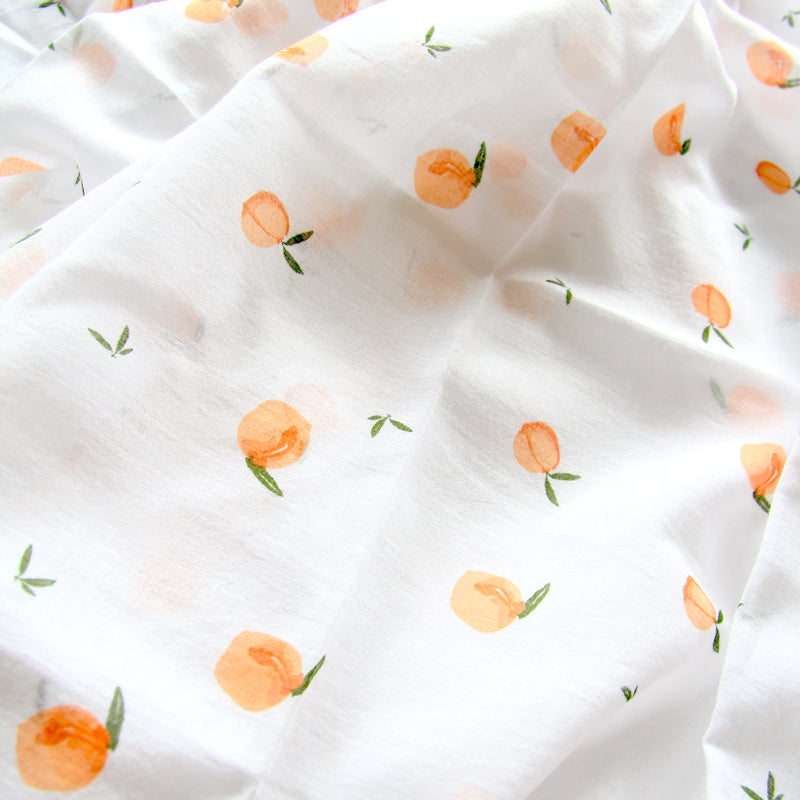 Baby Organic Swaddle in Peach by Le Petit Society — image 5