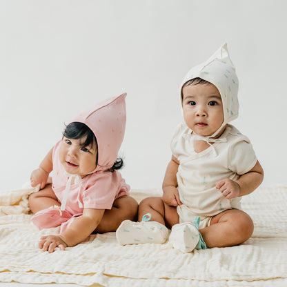 Baby Organic Kimono Romper in Pine Tree Print by Le Petit Society — image 7