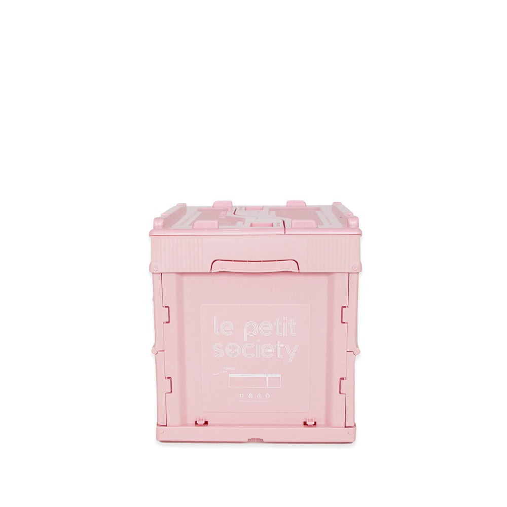 Collapsible Storage Crate (Small) in Pink by Le Petit Society