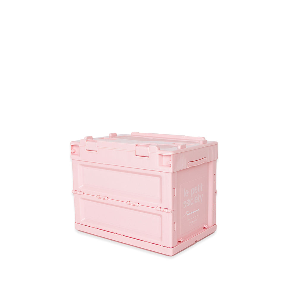 Collapsible Storage Crate (Small) in Pink by Le Petit Society — image 2