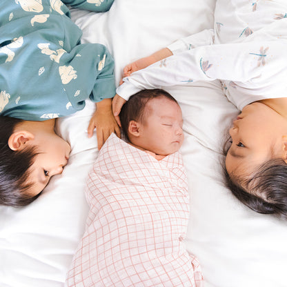 Kids Long Sleeve Organic Pyjamas Set in Elephant Print by Le Petit Society — image 12