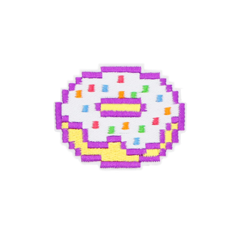 Pixel donut velcro patch by Le Petit Society