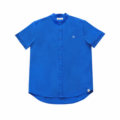 Mandarin Orange Series - Men's Plain Shirt in Blue (Personalisable) by Le Petit Society — image 6