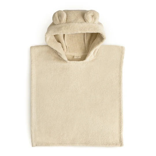 Poncho Towel in Bear (Fog) by Mushie