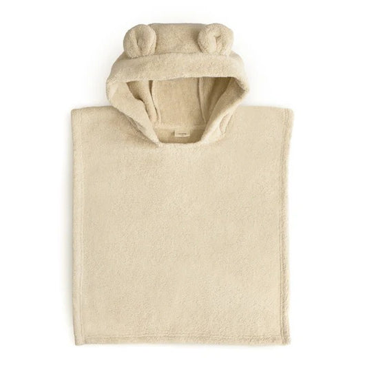 Poncho Towel in Bear (Fog) by Mushie