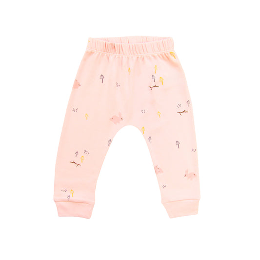 Baby Organic Leggings in Rabbit Print by Le Petit Society