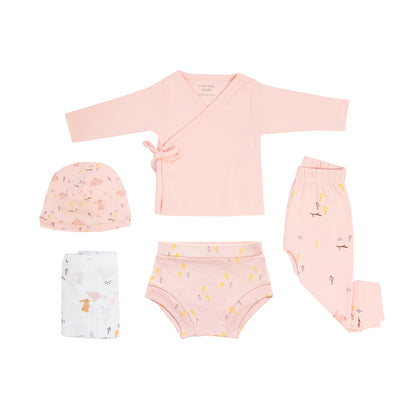 Baby Organic Leggings in Rabbit Print by Le Petit Society — image 2