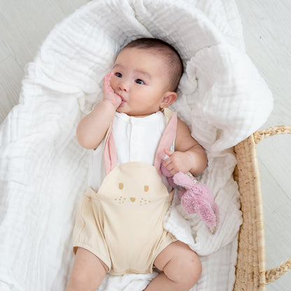 Baby Animal Romper in Rabbit by Le Petit Society — image 5