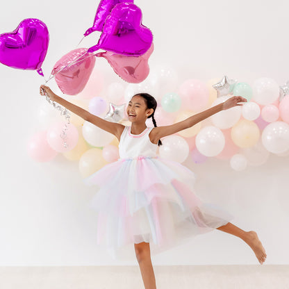 Flower Girl Series - Cascading Dress in Rainbow by Le Petit Society — image 6