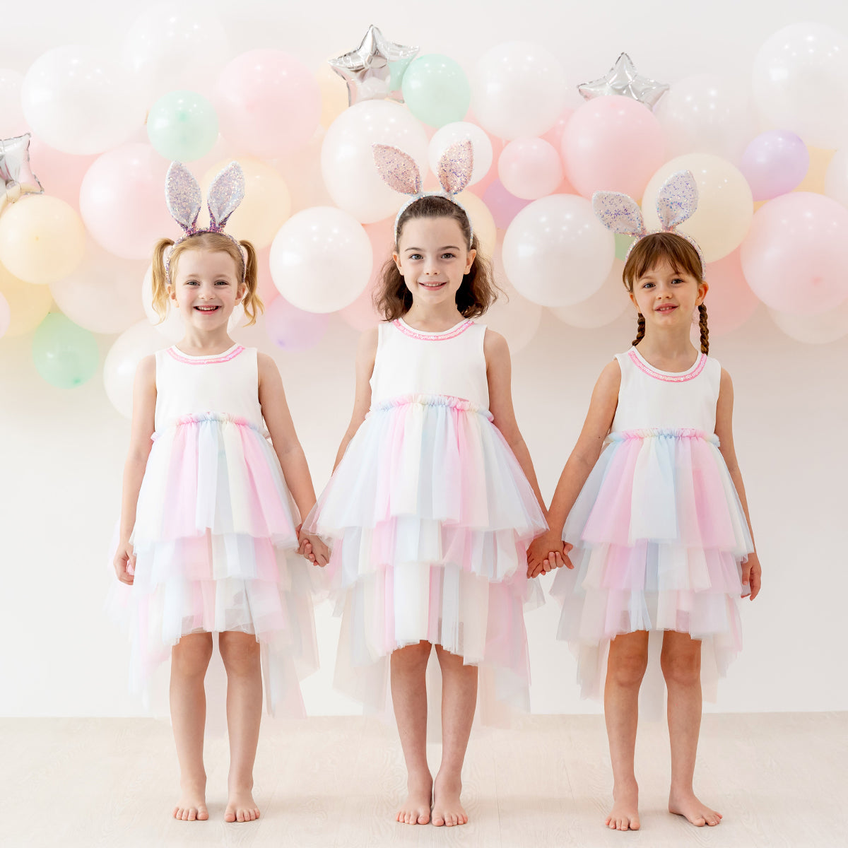 Flower Girl Series - Cascading Dress in Rainbow by Le Petit Society — image 13