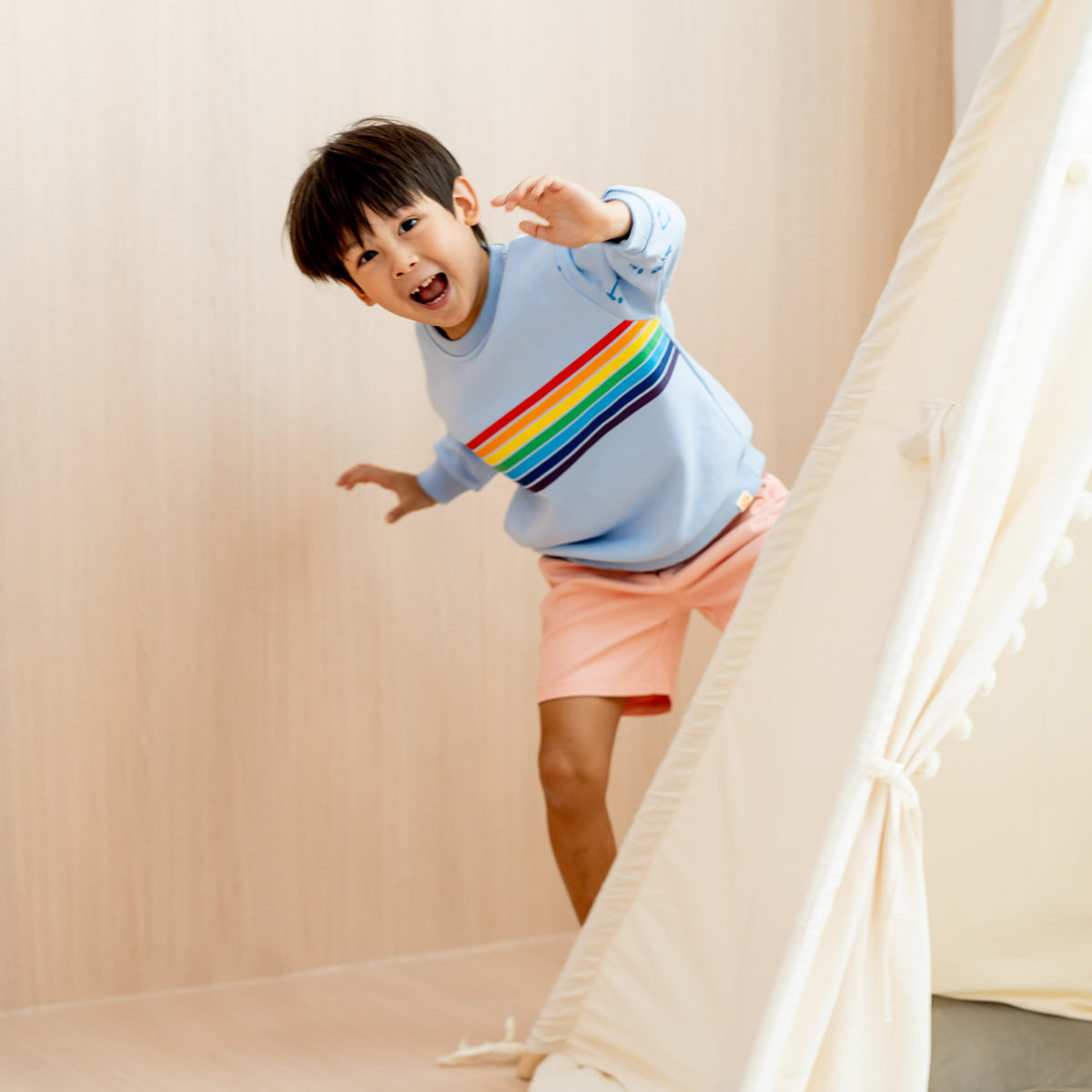 Rainbow Series - Pullover in Baby Blue by Le Petit Society — image 6