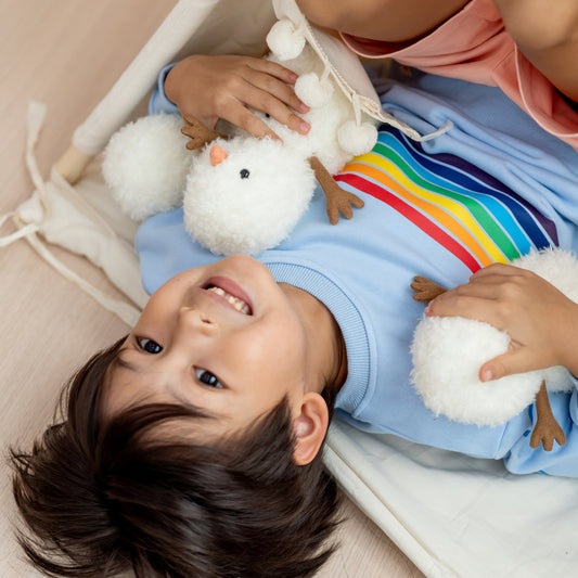 Rainbow Series - Pullover in Baby Blue by Le Petit Society