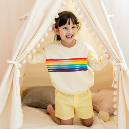 Rainbow Series - Pullover in Cream by Le Petit Society — image 11