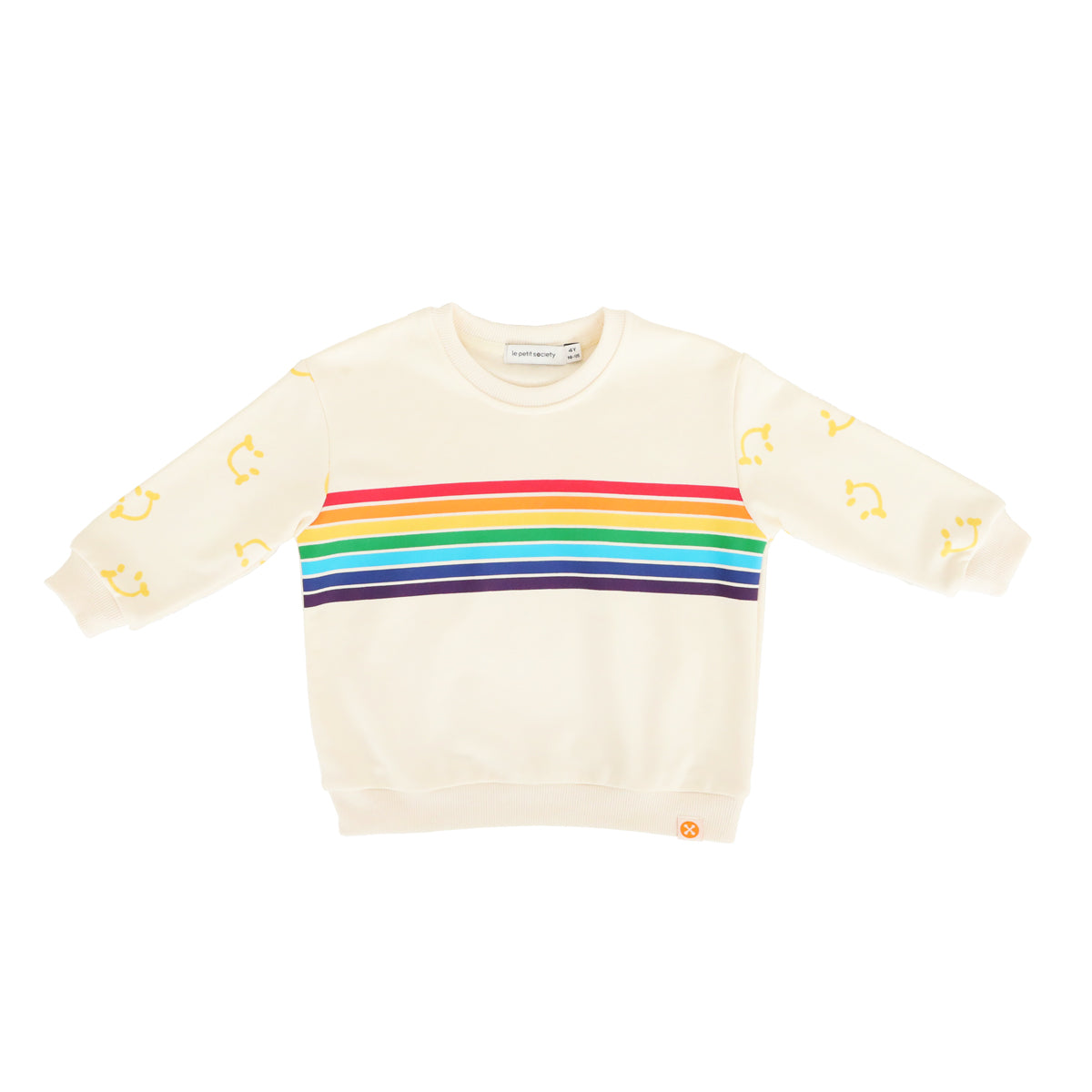 Rainbow Series - Pullover in Cream by Le Petit Society — image 2