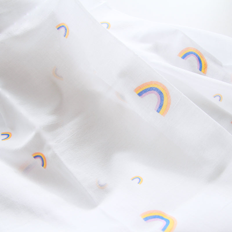Baby Organic Swaddle in Rainbow by Le Petit Society — image 5