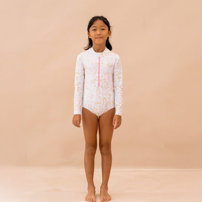 Rash Suit in Pastel Floral Print by Le Petit Society — image 5