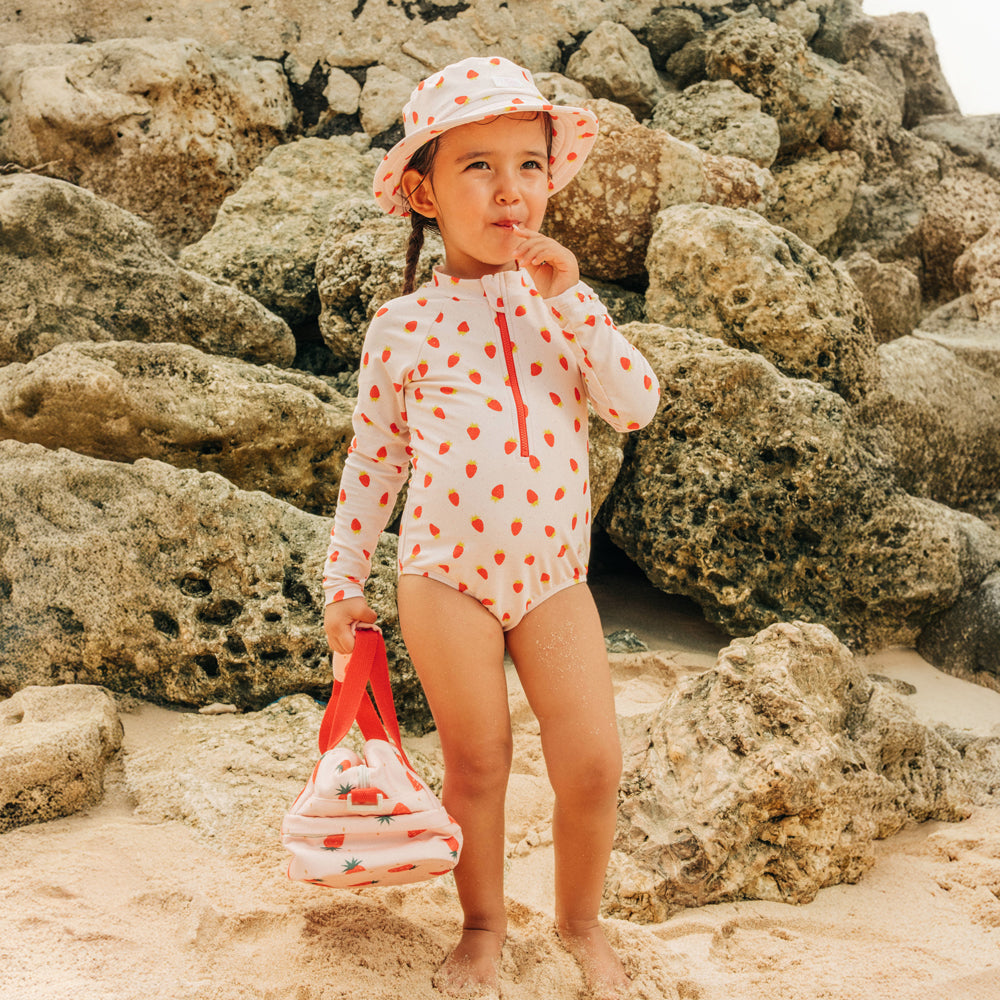 Rash Suit in Strawberry Print by Le Petit Society — image 2