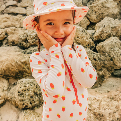 Rash Suit in Strawberry Print by Le Petit Society — image 5