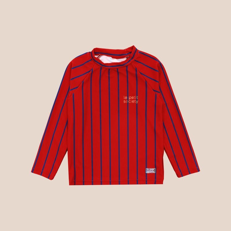 Rash Swim Top in Red Stripes by Le Petit Society — image 8