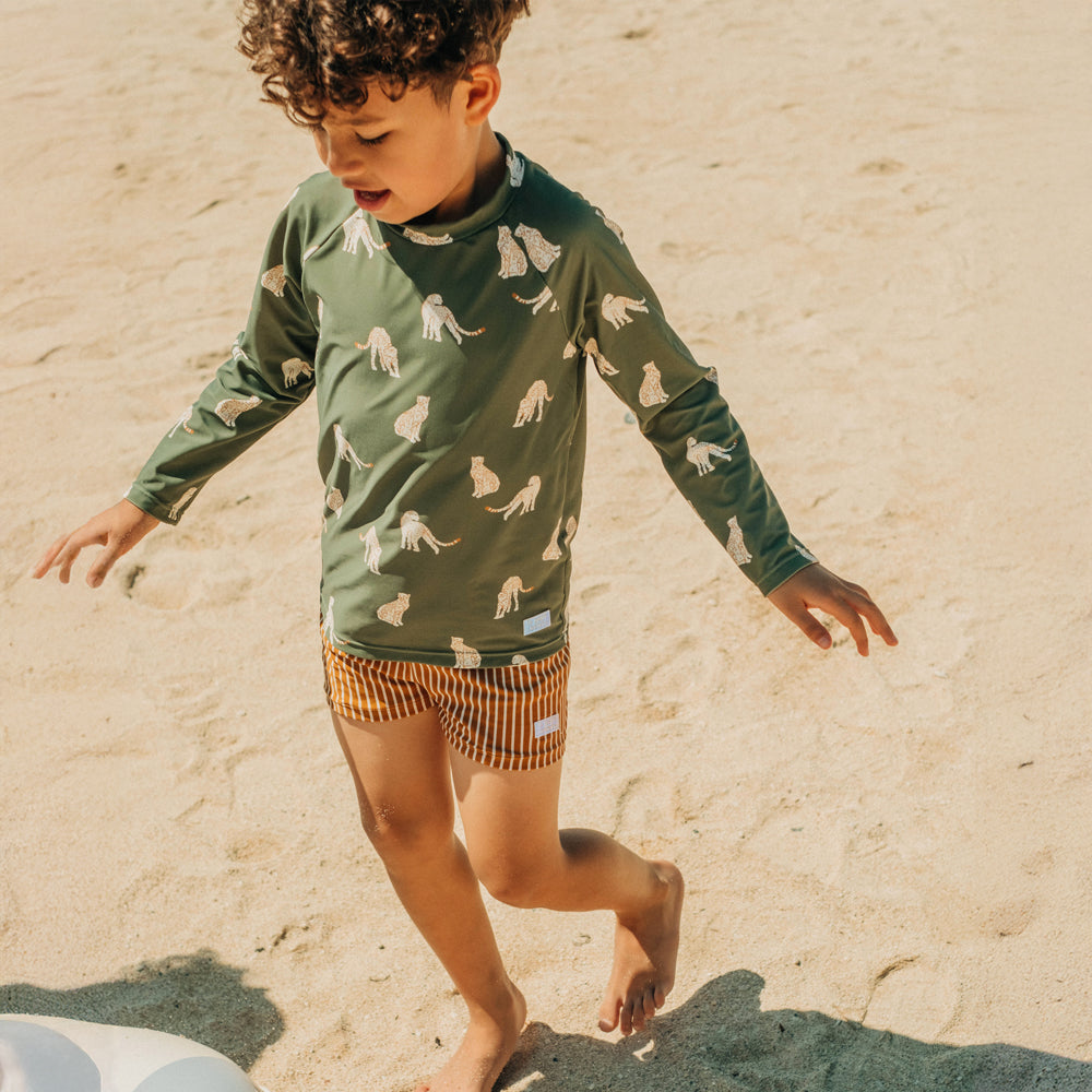 Rash Top in Leopard Print by Le Petit Society — image 5