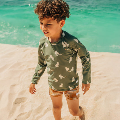 Rash Top in Leopard Print by Le Petit Society — image 7