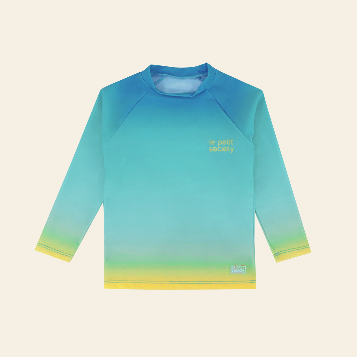 Rash Swim Top in Blue Gradient by Le Petit Society