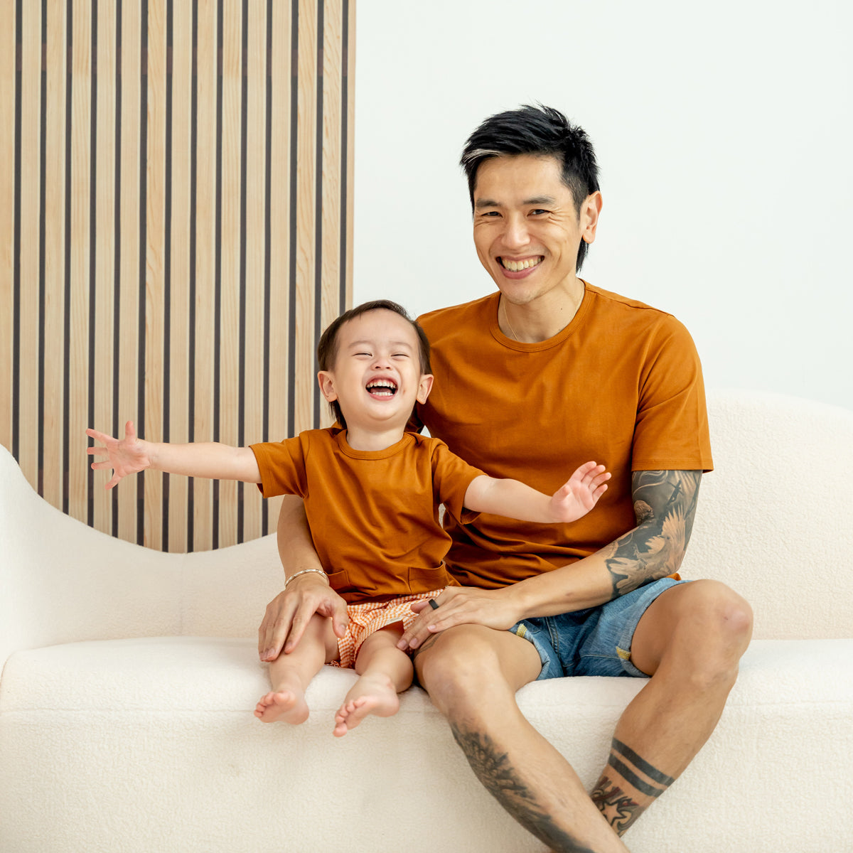 Resort Series - Kids Tee in Brown by Le Petit Society