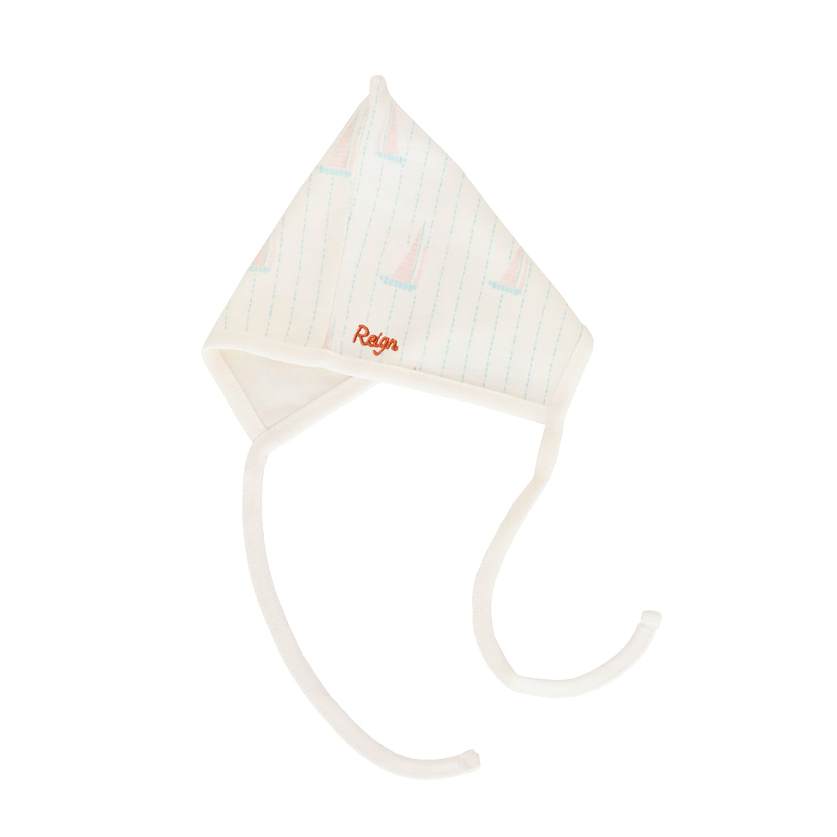 Organic Baby Bonnet Hat in Sail Boat by Le Petit Society — image 7