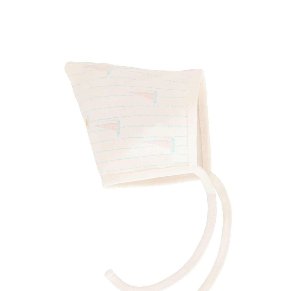 Organic Baby Bonnet Hat in Sail Boat by Le Petit Society — image 5