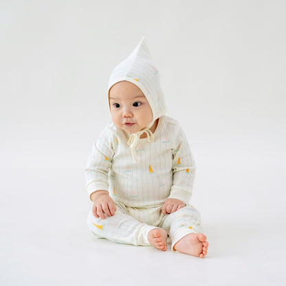 Baby Organic Leggings in Sail Boat Print by Le Petit Society — image 3