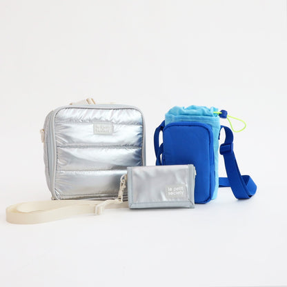 School Add On in Silver/Blue by Le Petit Society