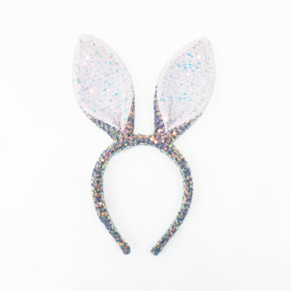 *New* Sequin Bunny Headband in Blue by Le Petit Society