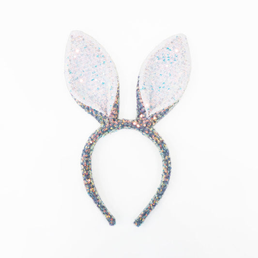 *New* Sequin Bunny Headband in Blue by Le Petit Society