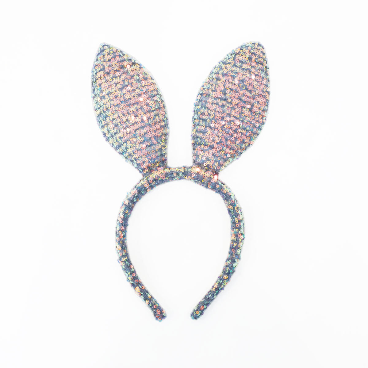 *New* Sequin Bunny Headband in Blue by Le Petit Society — image 2