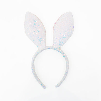 *New* Sequin Bunny Headband in White by Le Petit Society — image 5