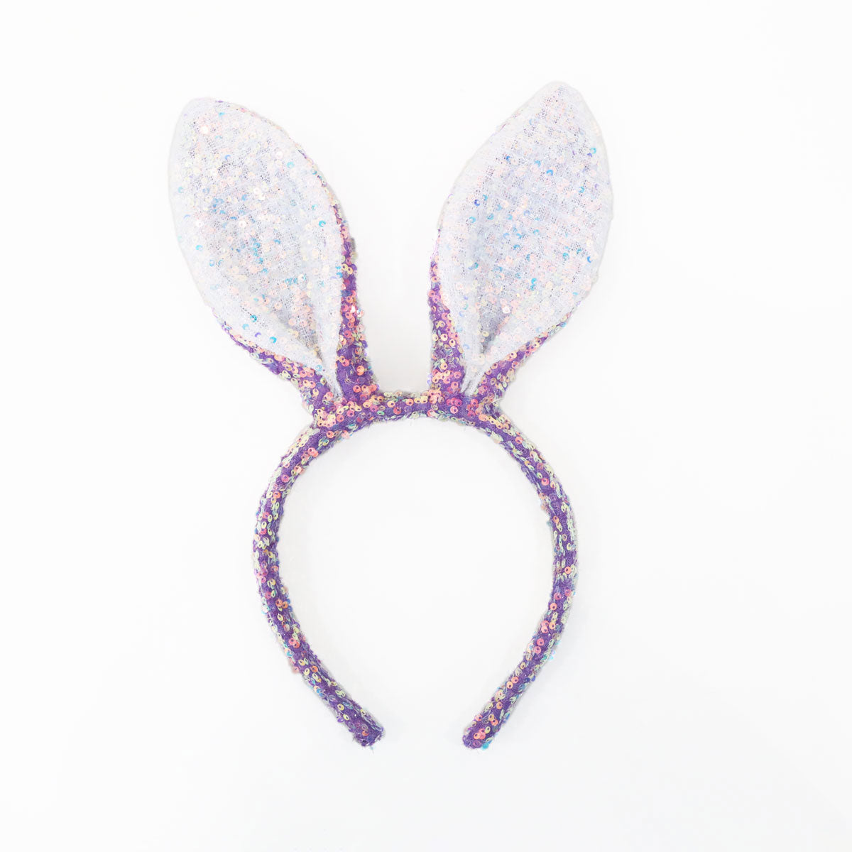 *New* Sequin Bunny Headband in Purple by Le Petit Society — image 2