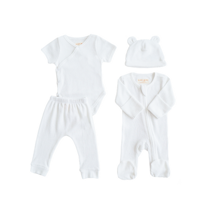 Baby Organic Essentials Set in White by Le Petit Society — image 12