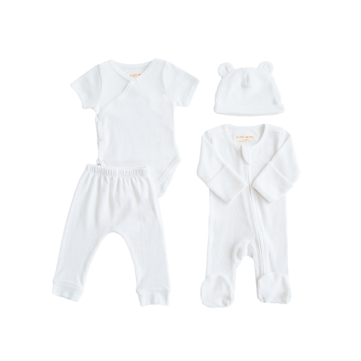 Baby Organic Essentials Set in White by Le Petit Society — image 13