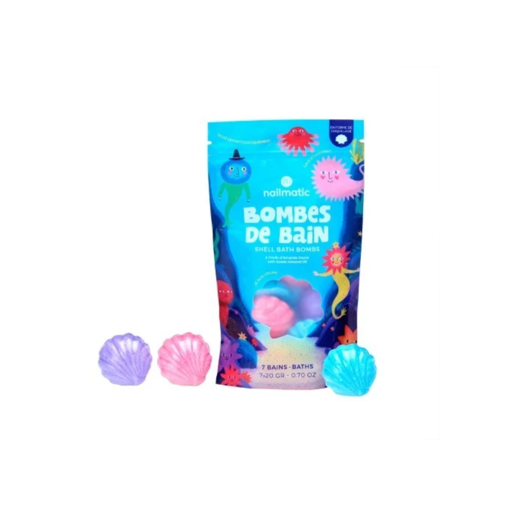 Shell Bath Bombs (7 pieces) by Nailmatic by Le Petit Society