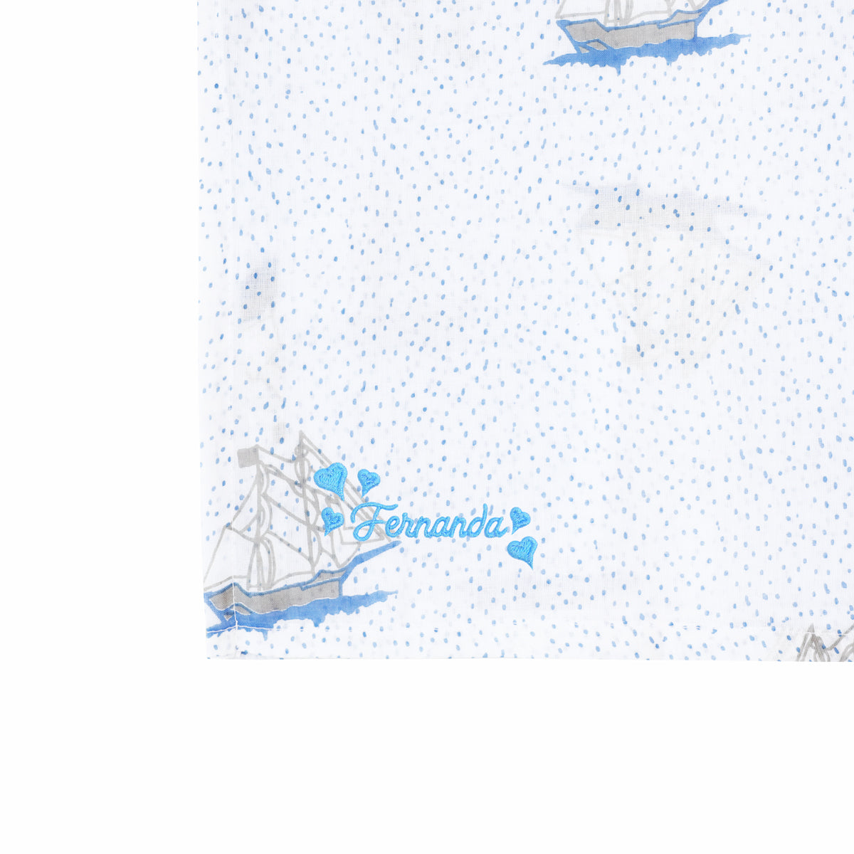 Baby Organic Swaddle in Sailing Ship by Le Petit Society — image 3