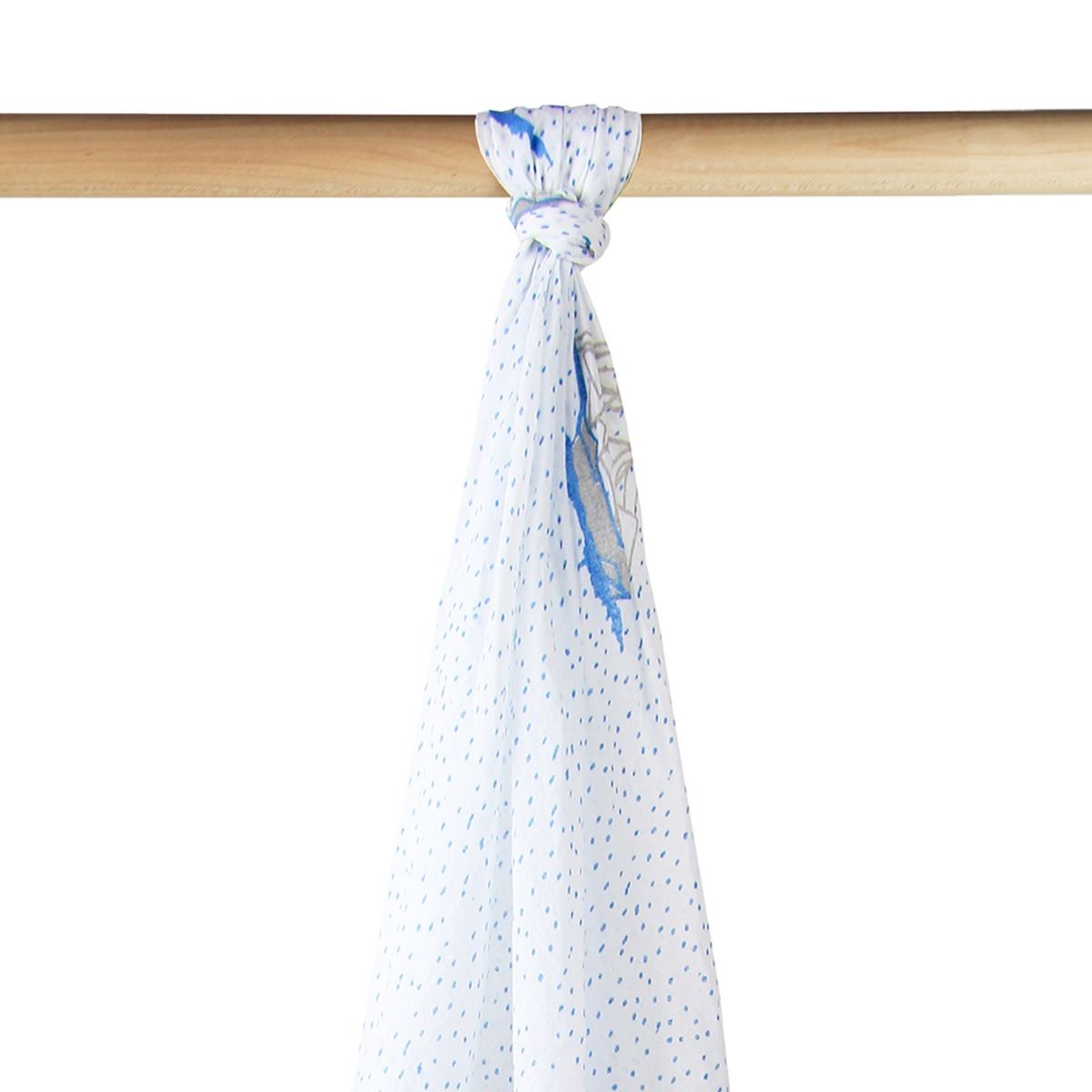 Baby Organic Swaddle in Sailing Ship by Le Petit Society — image 4